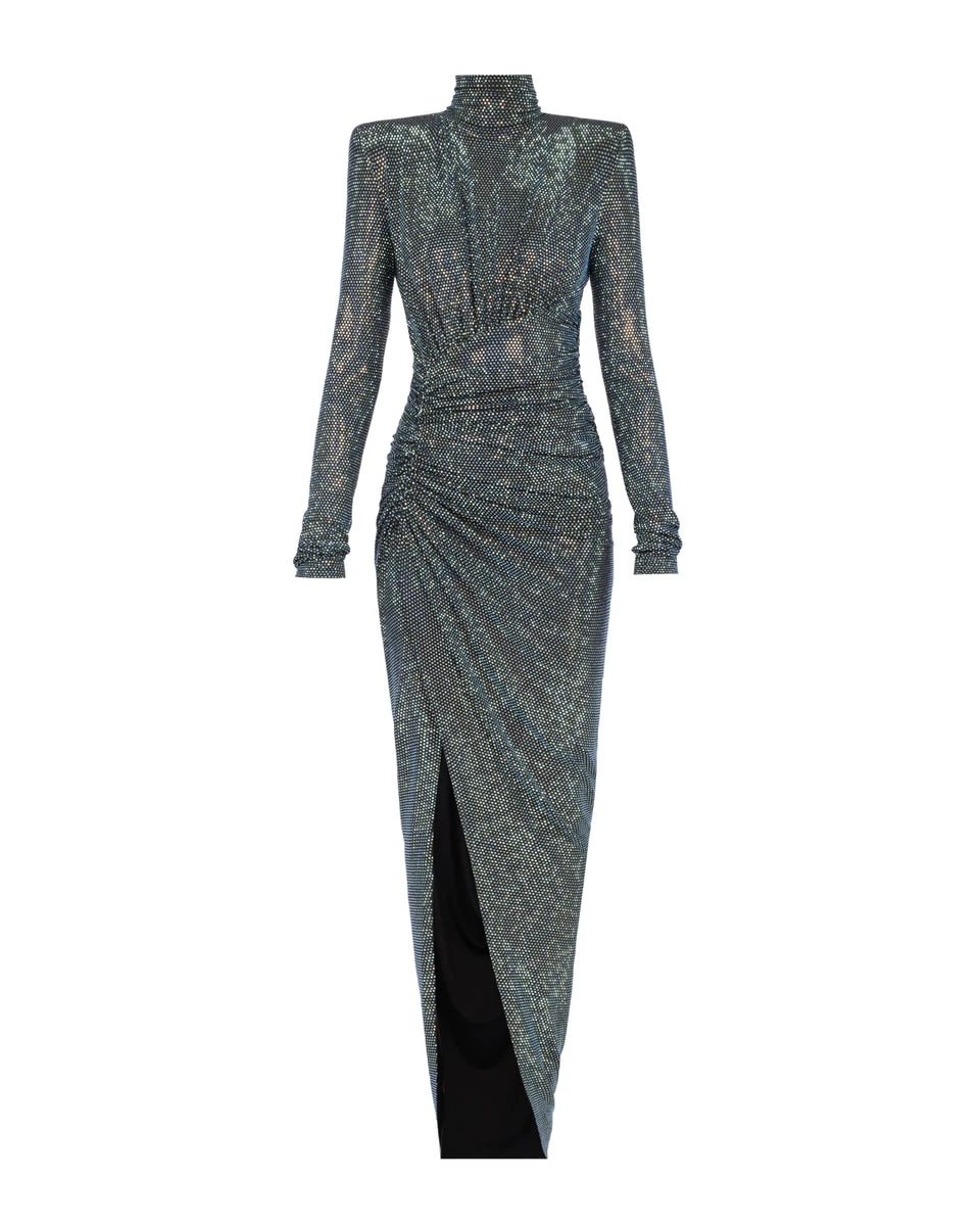 Alexandre-Vauthier-Crystallized-Maxi-Dress Alexandre Vauthier dress