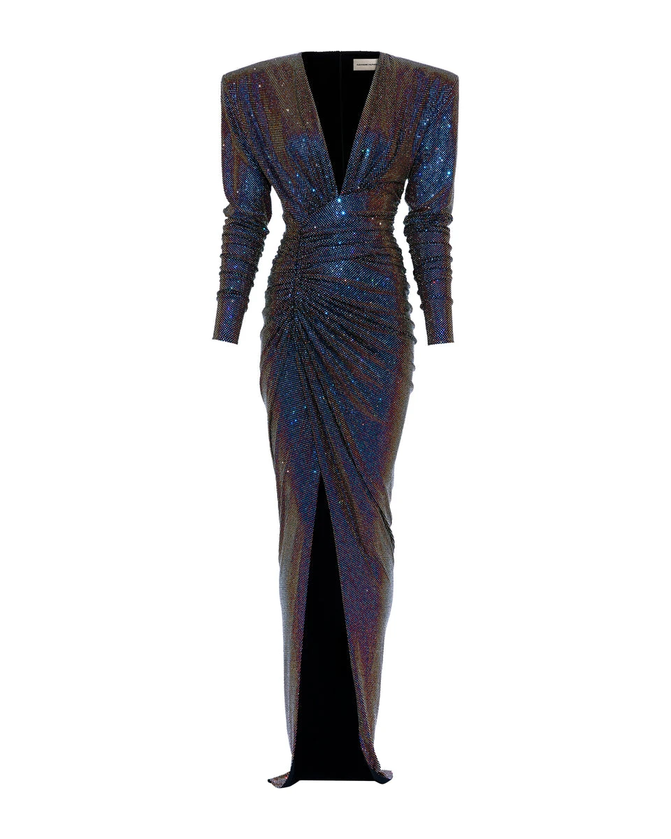 Alexandre-Vauthier-Long-stretch-jersey-evening-dress Alexandre Vauthier dress