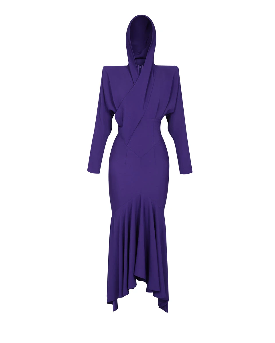 Alexandre-Vauthier-Maxi-Hooded-Dress Alexandre Vauthier dress