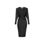 Alexandre-Vauthier-V-Neck-Midi-Dress Alexandre Vauthier dress