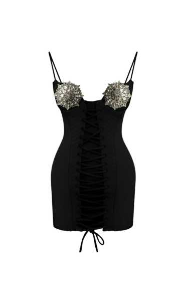 Loulou Brand What A Way To Go Crepe Minidress57146 nobg