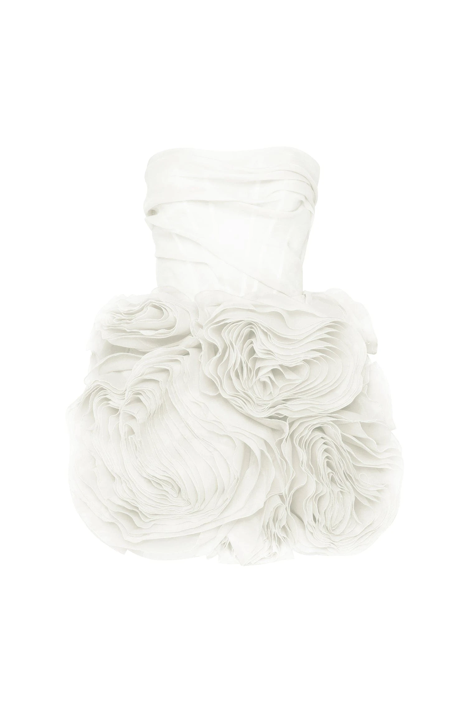 Milla Appliquéd organza white mini dress Milla dress