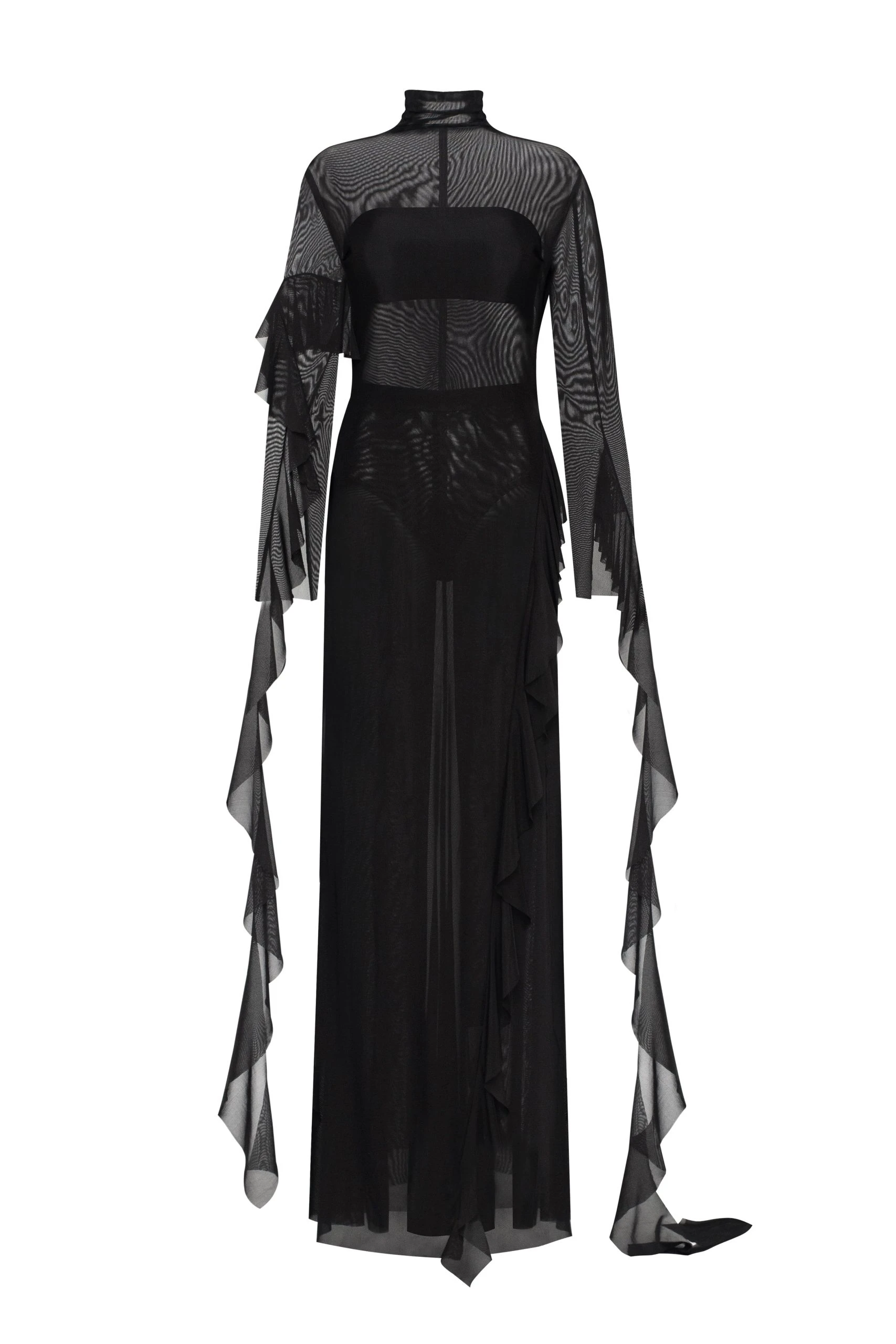 Milla Chic sheer co-ord set in black Milla dress