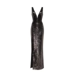 Milla Dazzling fully sequined black maxi dress Milla dress