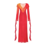 Milla Flowy coral maxi dress Milla dress