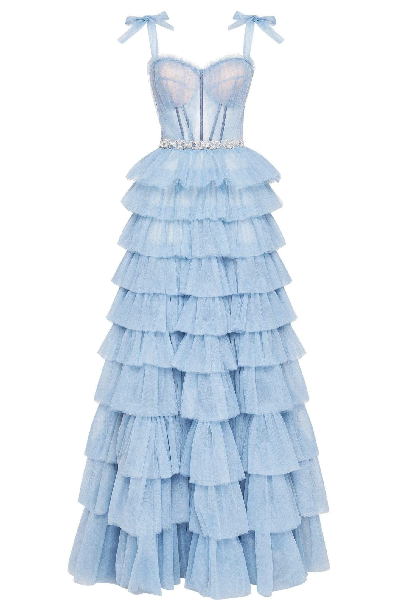 Milla Light Blue Romantic Frill-Layered Tulle Dress Milla dress