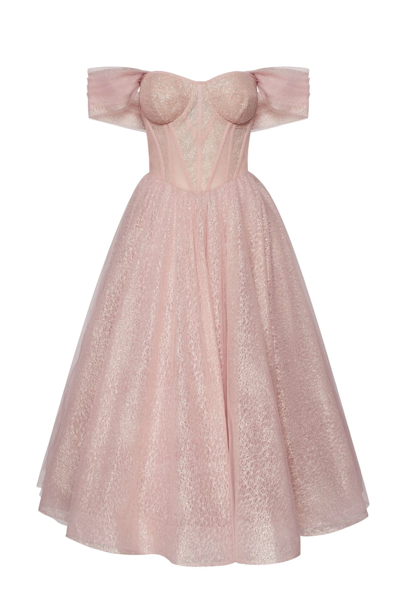 Milla Misty Rose Sparkly cocktail midi tulle dress Milla dress