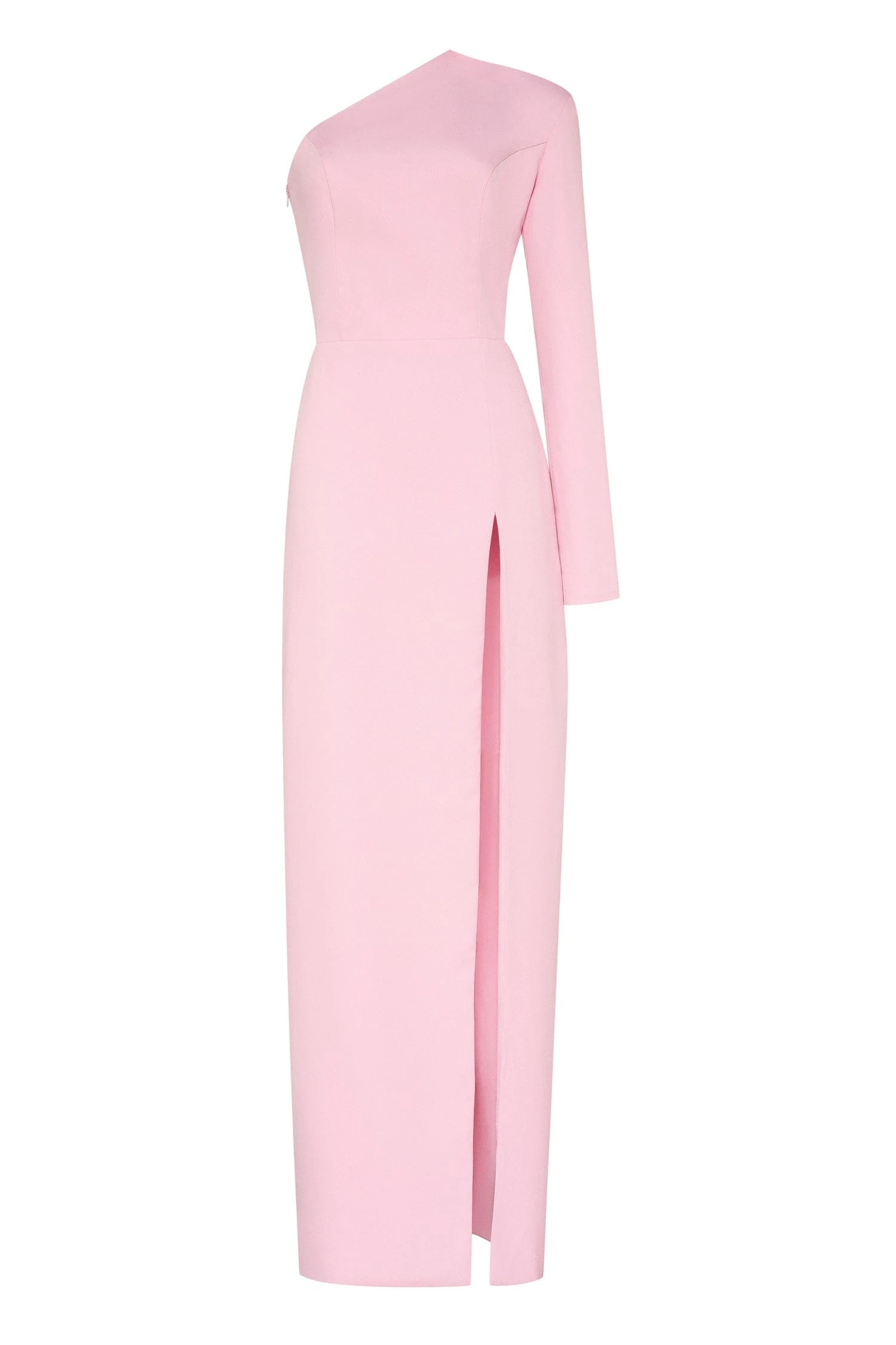 Milla Pink Long-sleeved dress with sharp shoulder cut Milla dress