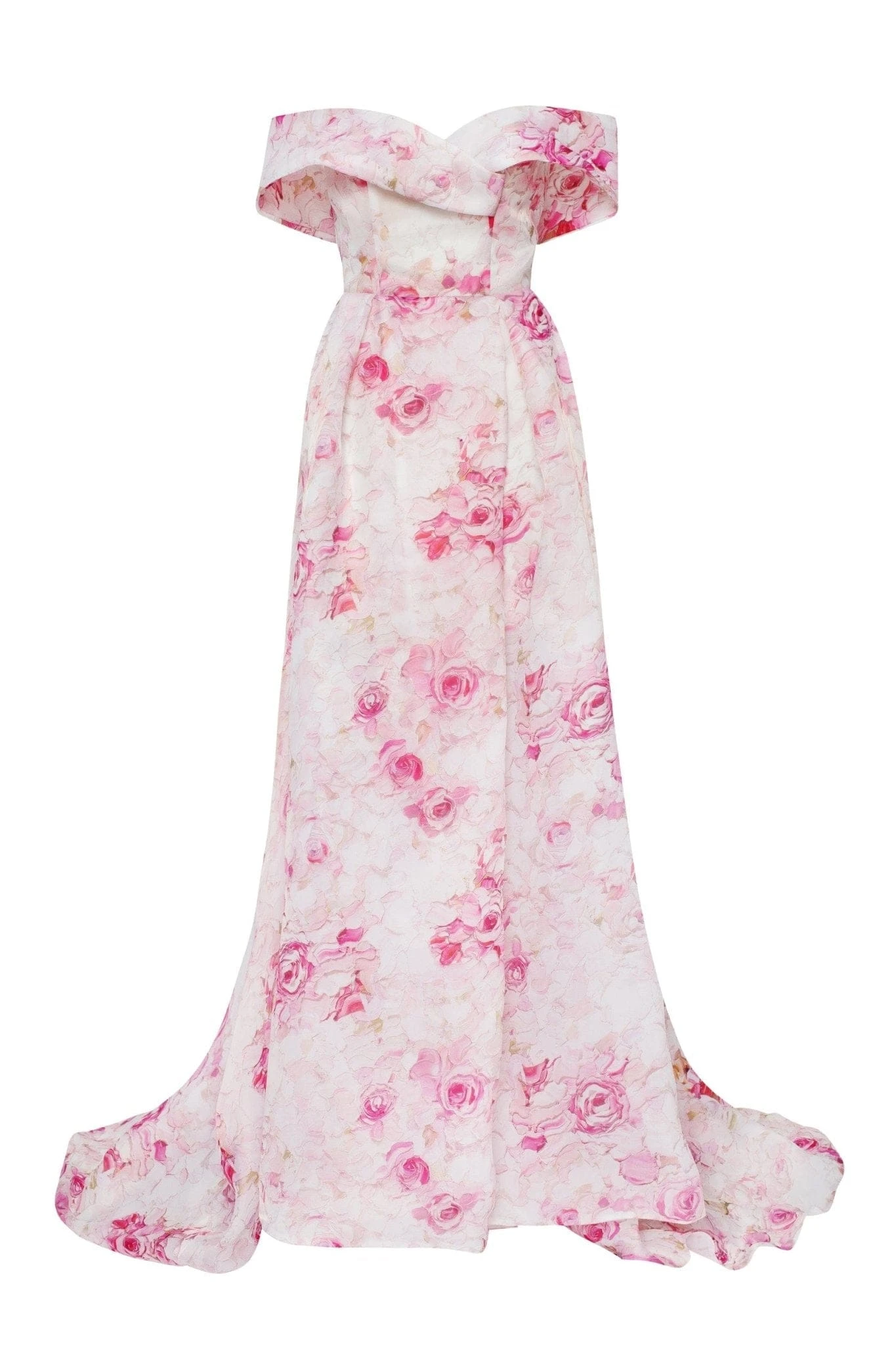 Milla Pink Peony Chic off-the-shoulder floral maxi dress Milla dress