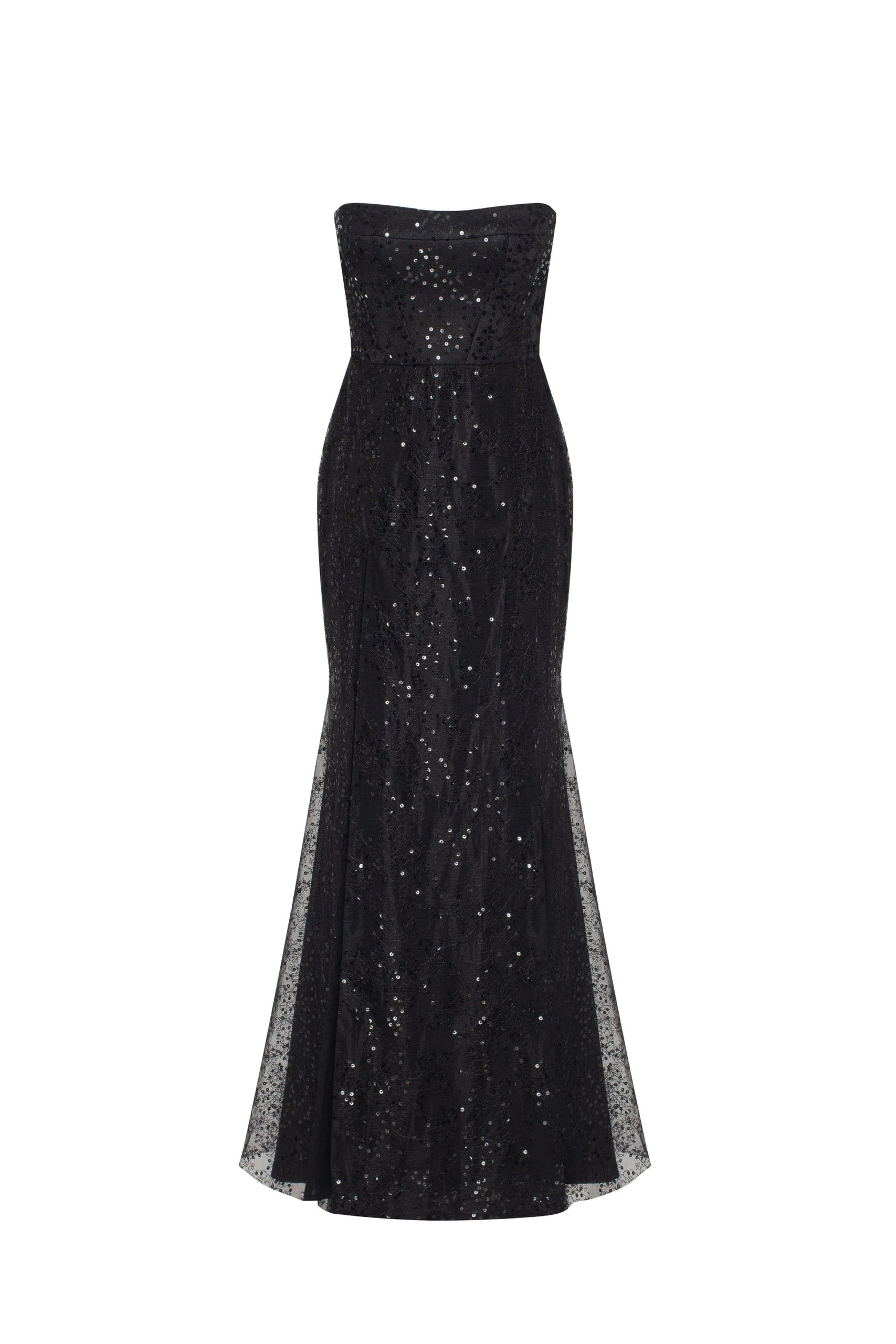 Milla Radiant maxi dress in black covered in sequins Milla dress