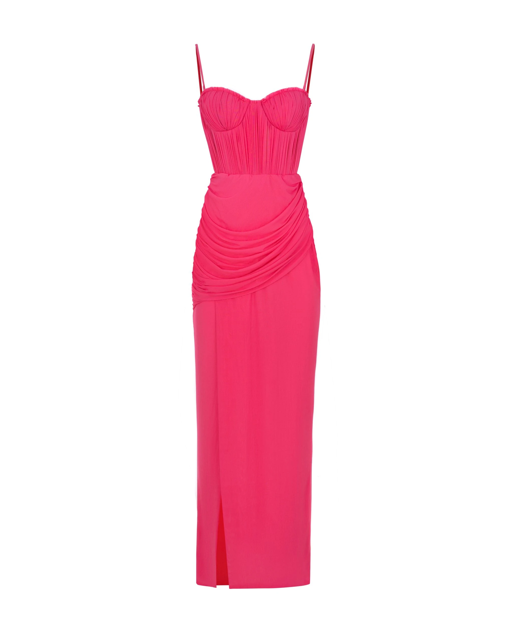 Milla Vibrant pink bustier maxi dress Milla dress