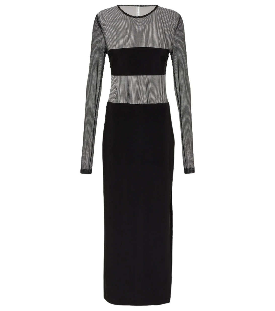 Norma Kamali Dash mesh and jersey maxi dress69622 nobg Norma Kamali Dash mesh and jersey maxi dress69622 nobg