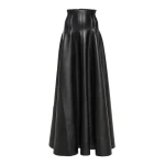 Norma Kamali Grace flared faux leather maxi skirt97755 nobg Norma Kamali Grace flared faux leather maxi skirt97755 nobg