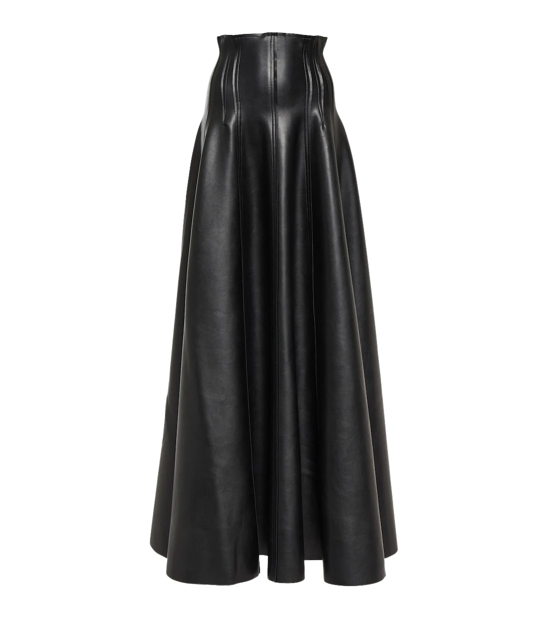 Norma Kamali Grace flared faux leather maxi skirt97755 nobg Norma Kamali Grace flared faux leather maxi skirt97755 nobg