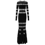 Norma Kamali Mesh and jersey gown45031 nobg