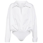 Norma Kamali Oversized cotton bodysuit19020 nobg Norma Kamali Oversized cotton bodysuit19020 nobg