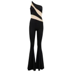 Norma Kamali Snake paneled mesh fishtail jumpsuit67450 nobg Norma Kamali Snake paneled mesh fishtail jumpsuit67450 nobg