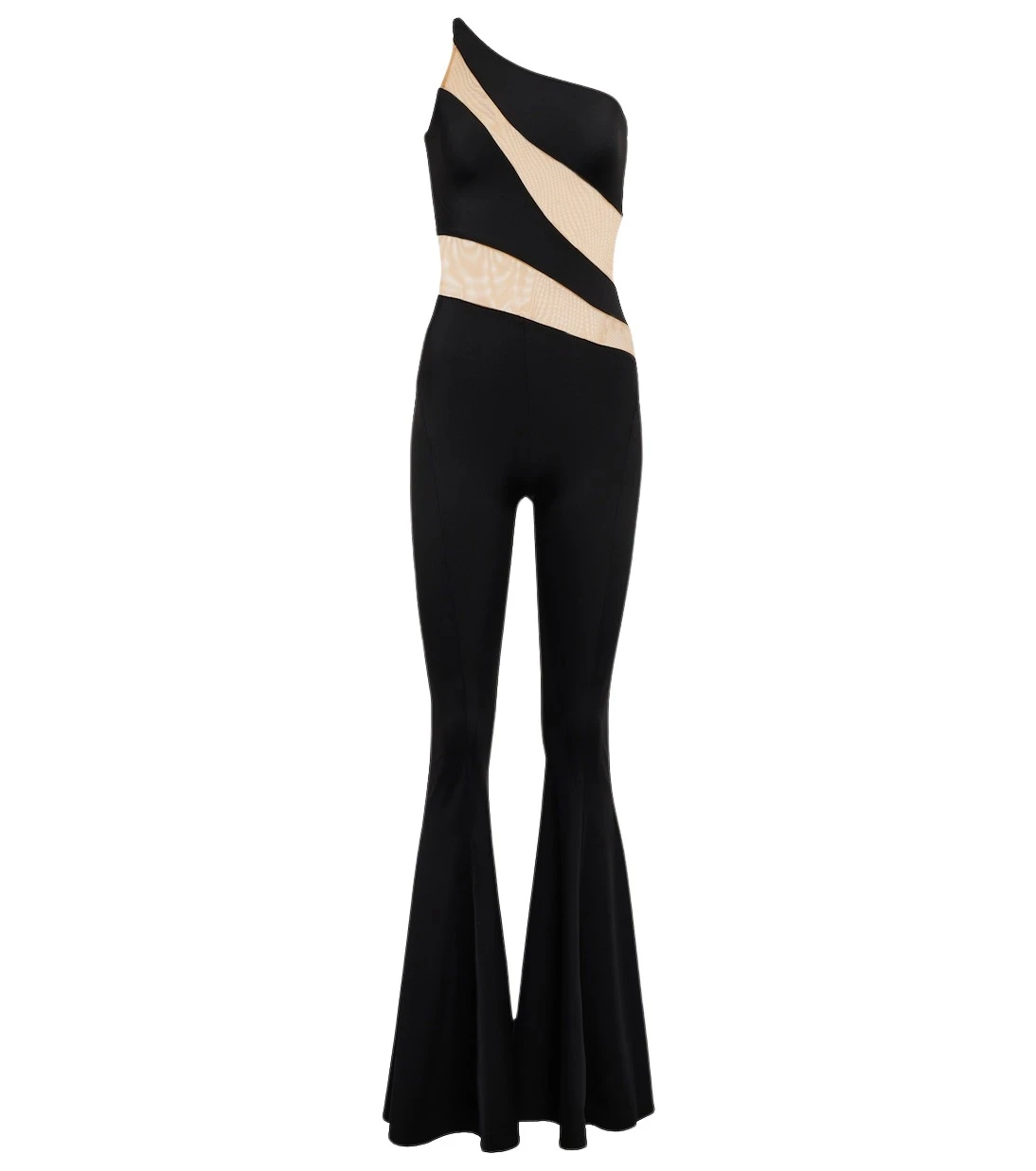 Norma Kamali Snake paneled mesh fishtail jumpsuit67450 nobg Norma Kamali Snake paneled mesh fishtail jumpsuit67450 nobg