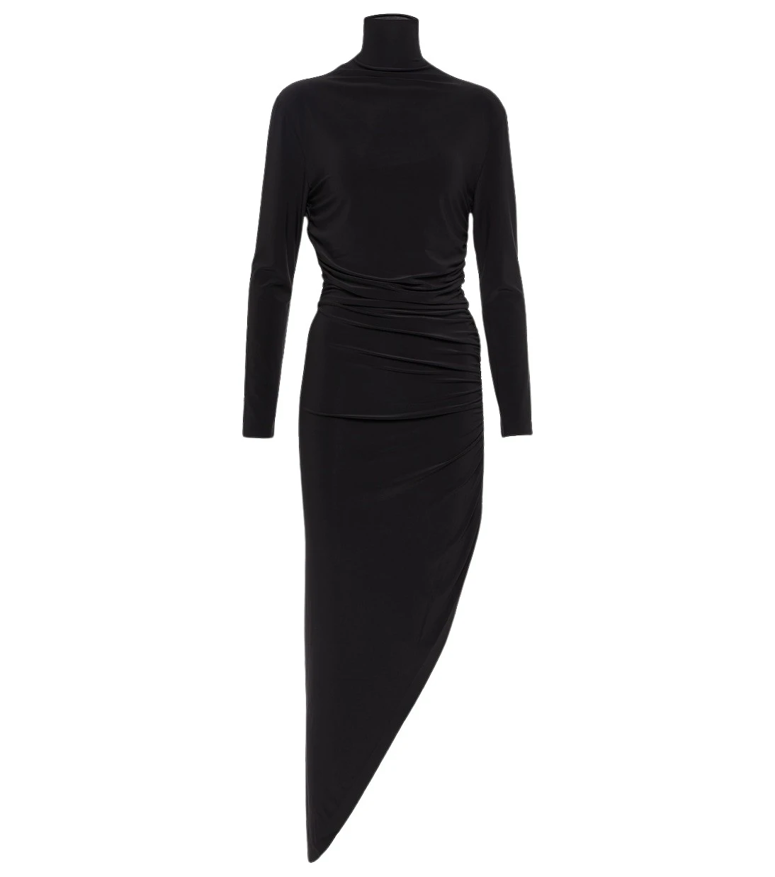 Norma Kamali Turtleneck draped jersey maxi dress73578 nobg Norma Kamali Turtleneck draped jersey maxi dress73578 nobg