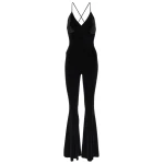 Norma Kamali Velvet flared jumpsuit78960 nobg Norma Kamali Velvet flared jumpsuit78960 nobg