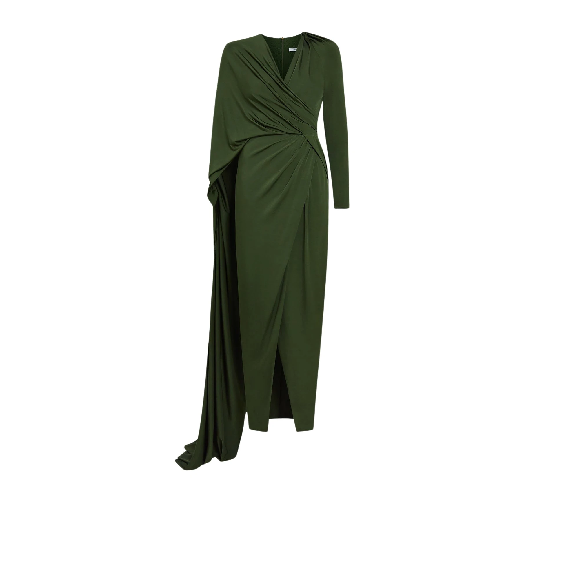 Safiyaa Abrie Olive Long Dress42844 nobg Safiyaa Abrie Olive Long Dress42844 nobg