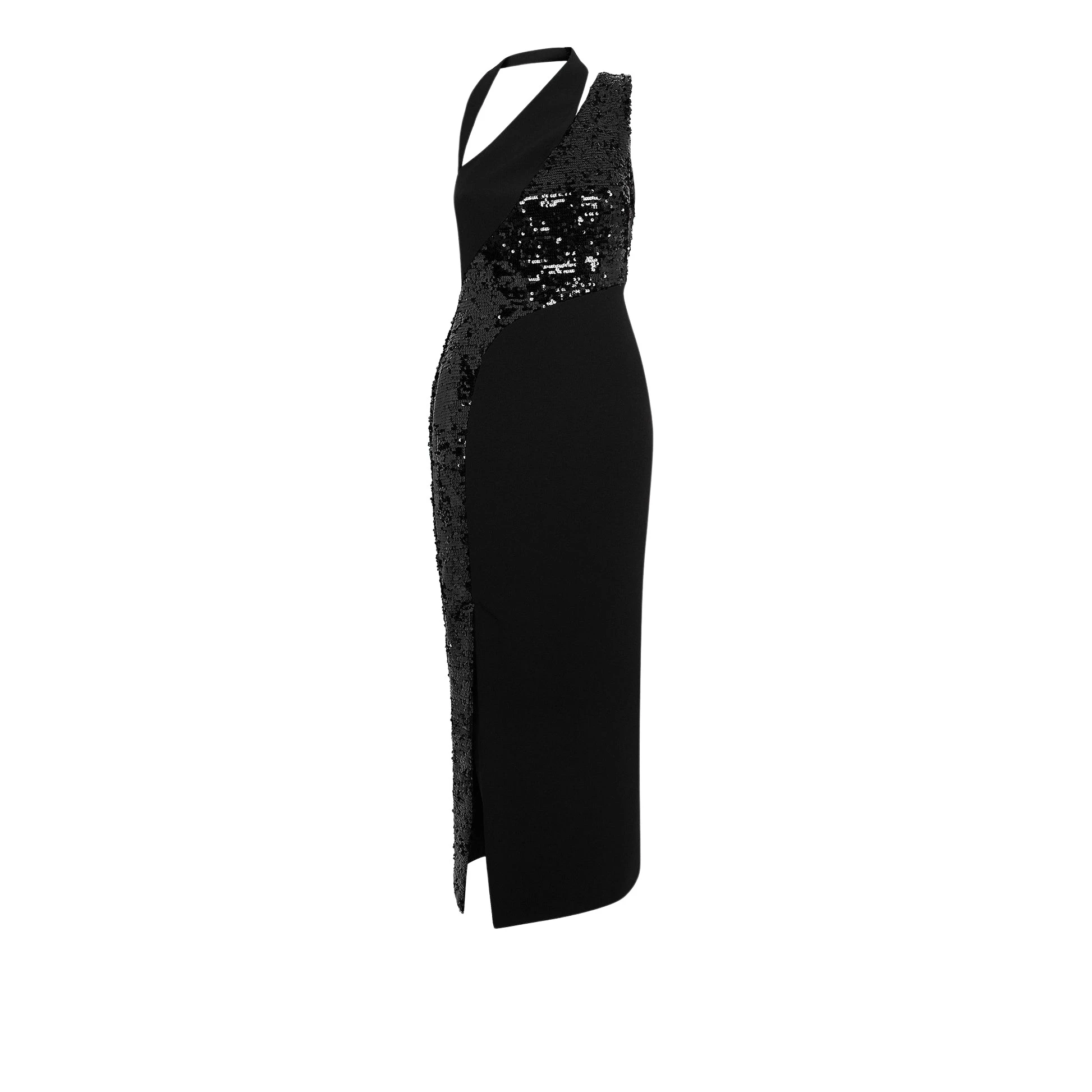Safiyaa Alo Black Midi Dress33333 nobg Safiyaa Alo Black Midi Dress33333 nobg