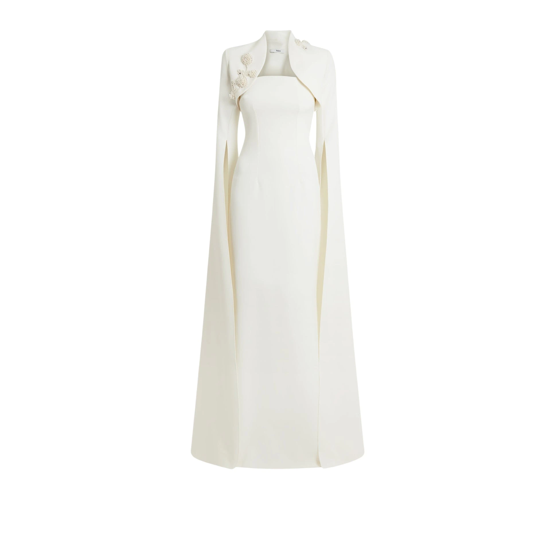 Safiyaa Amari Ivory Harness Soshin Dress With Carnation Embroidery60932 nobg Safiyaa Amari Ivory Harness Soshin Dress With Carnation Embroidery60932 nobg