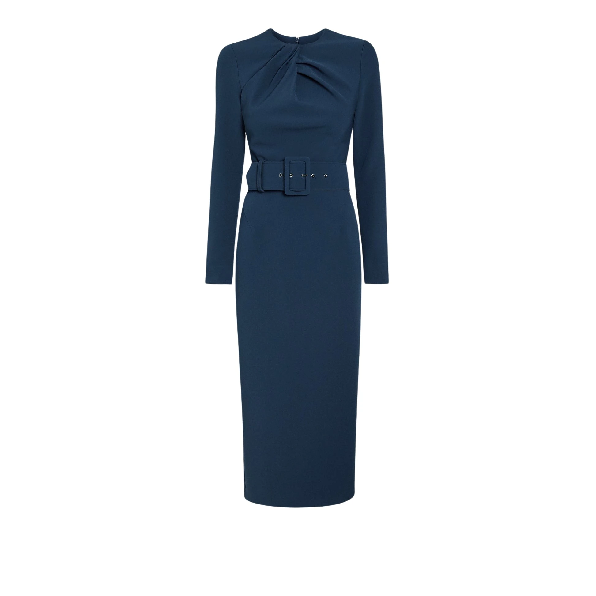 Safiyaa Brunna Ink Blue Midi Dress35143 nobg Safiyaa Brunna Ink Blue Midi Dress35143 nobg