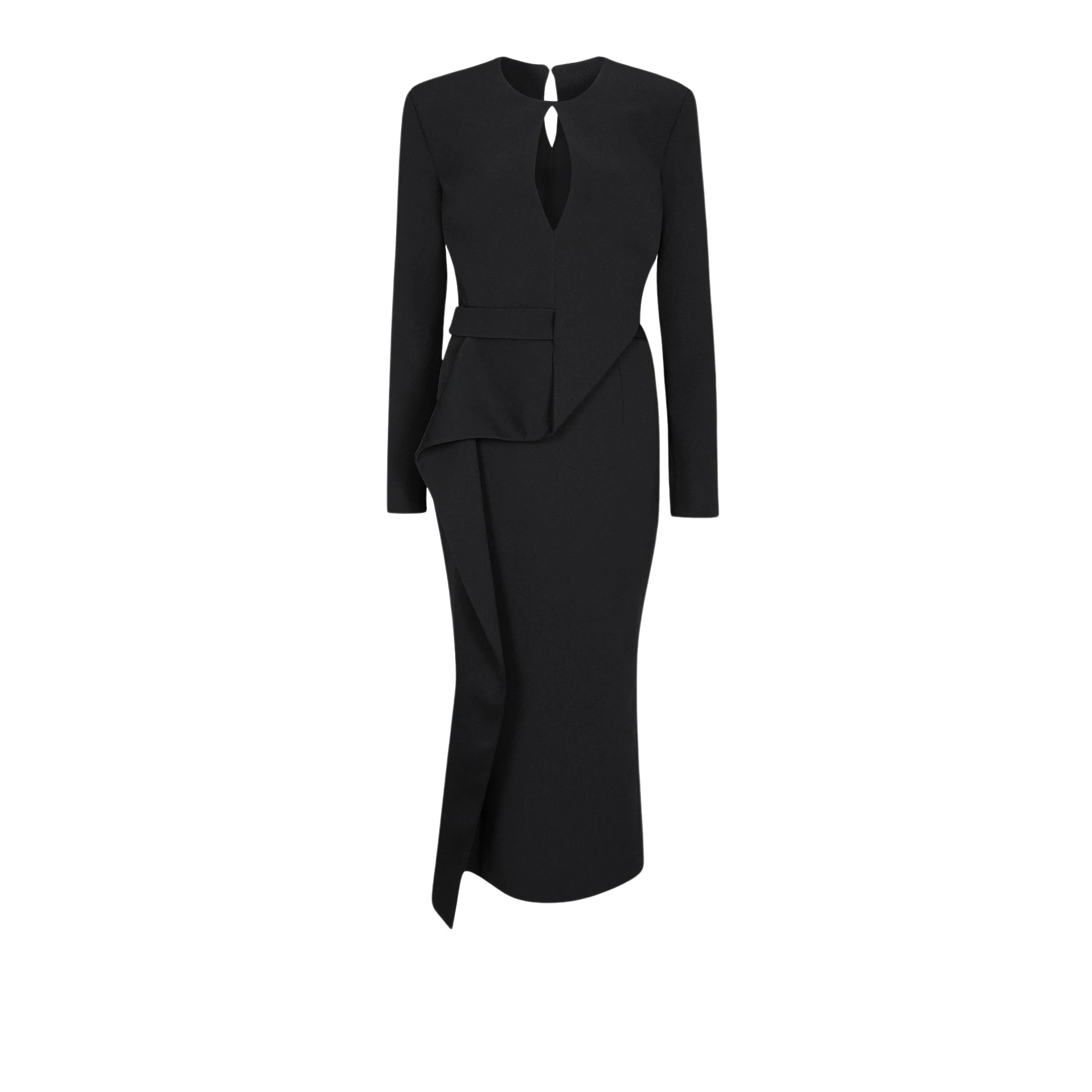Safiyaa Dalia Black Midi Dress63222 nobg Safiyaa Dalia Black Midi Dress63222 nobg