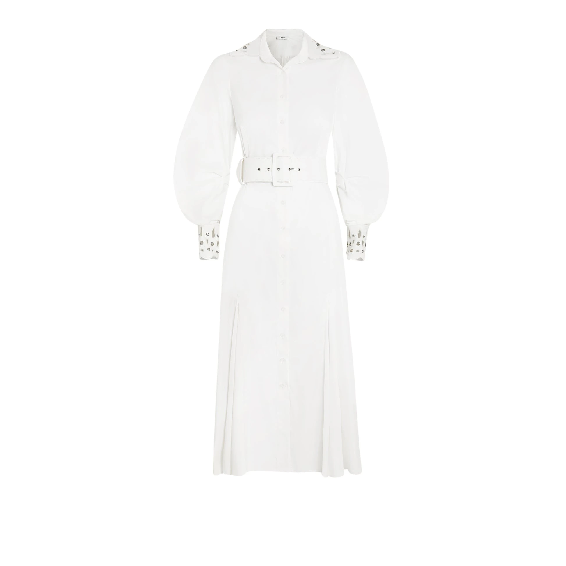 Safiyaa Evie Ivory Cotton Silver Midi Dress19803 nobg Safiyaa Evie Ivory Cotton Silver Midi Dress19803 nobg
