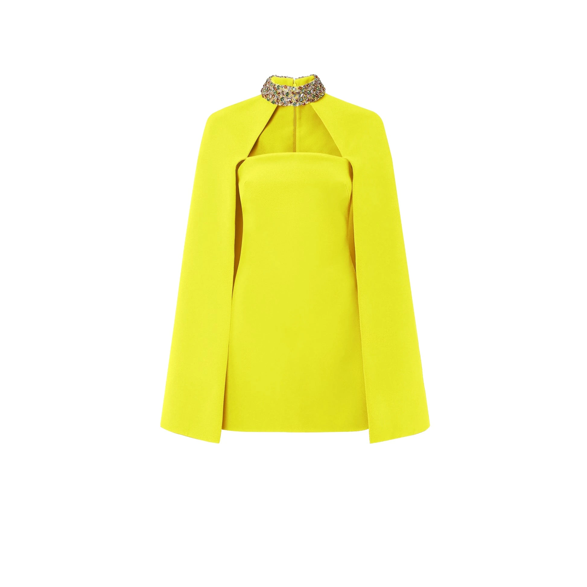 Safiyaa Harlow Chartreuse Short Dress40041 nobg Safiyaa Harlow Chartreuse Short Dress40041 nobg
