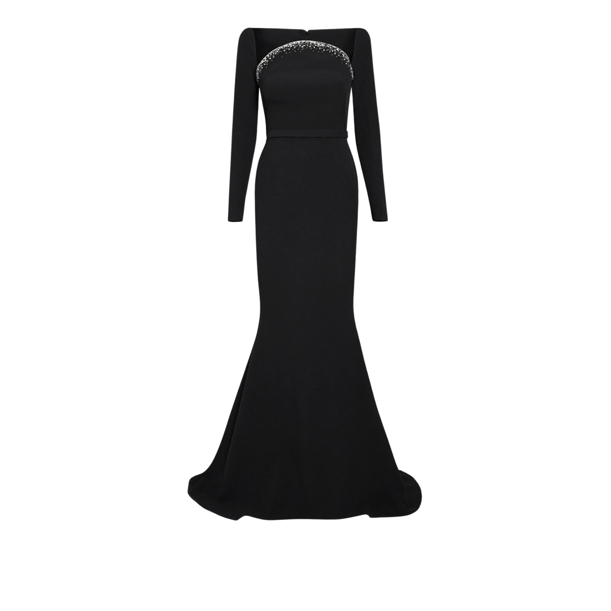 Safiyaa Heidi Black Embroidered Long Dress31038 nobg Safiyaa Heidi Black Embroidered Long Dress31038 nobg