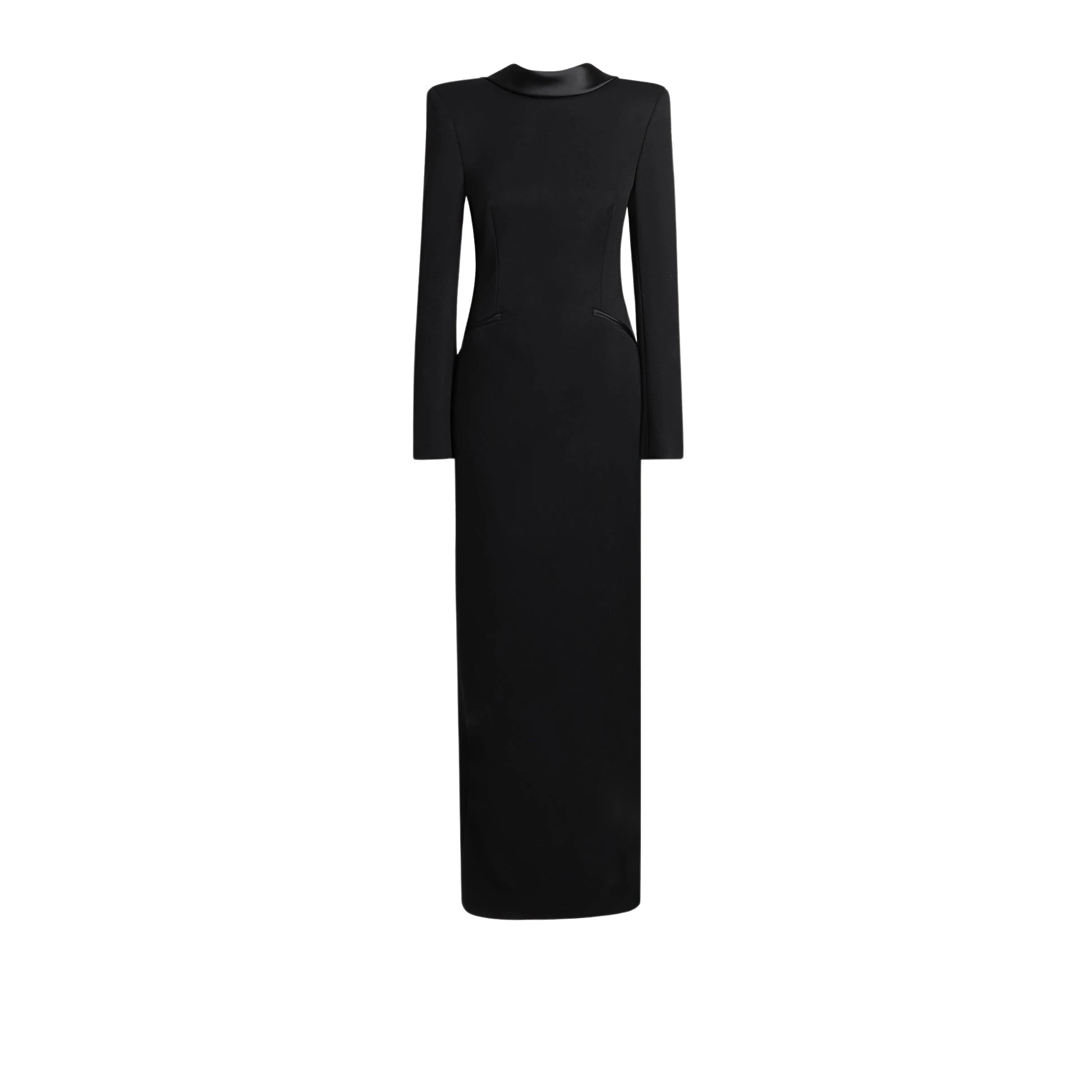 Safiyaa Hosna Black Long Dress17204 nobg Safiyaa Hosna Black Long Dress17204 nobg