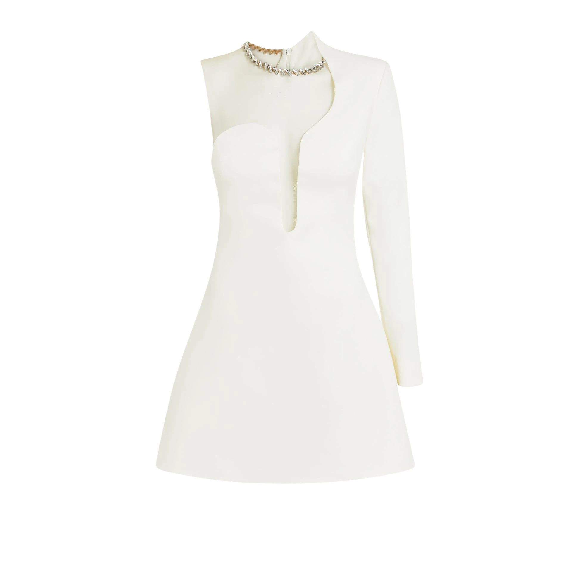 Safiyaa Jalia Ivory Short Dress81575 nobg Safiyaa Jalia Ivory Short Dress81575 nobg