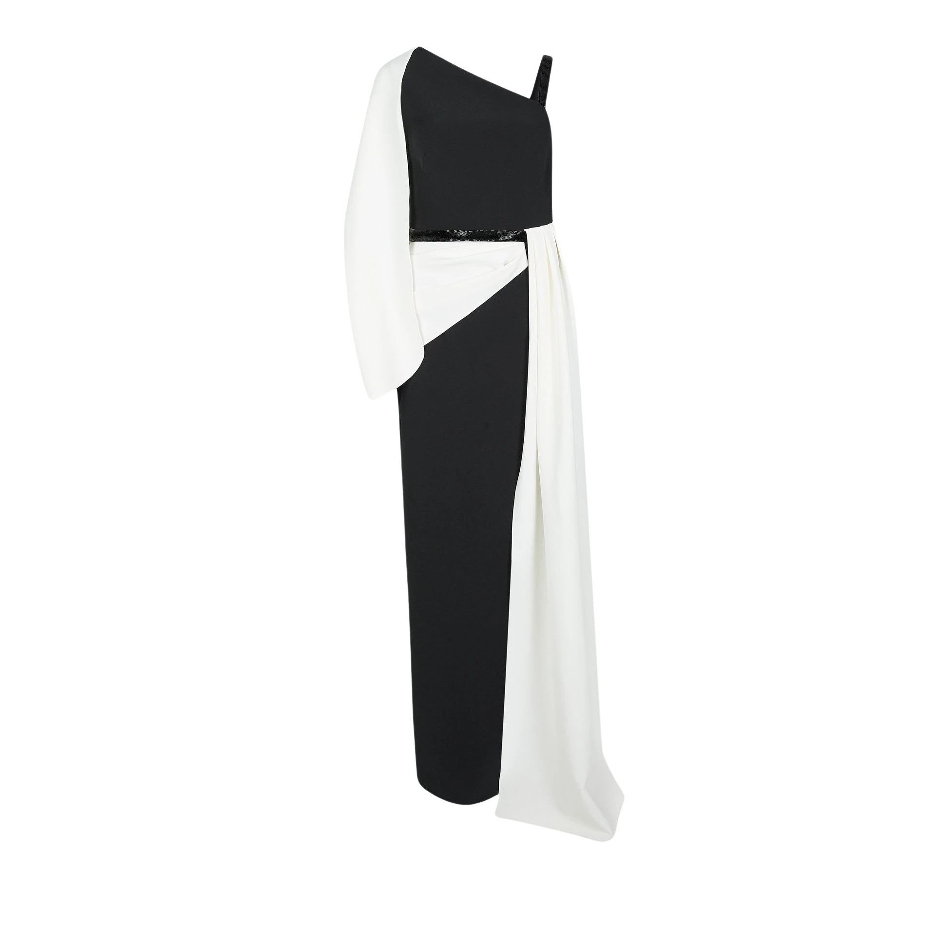 Safiyaa Loredana Black Ivory Long Dress25692 nobg Safiyaa Loredana Black Ivory Long Dress25692 nobg