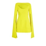 Safiyaa Mila Chartreuse Short Dress15620 nobg Safiyaa Mila Chartreuse Short Dress15620 nobg