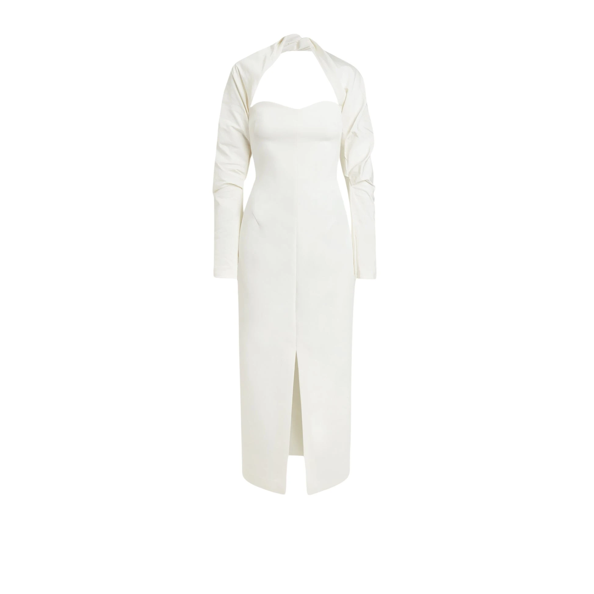 Safiyaa Romane Ivory Midi Dress24608 nobg Safiyaa Romane Ivory Midi Dress24608 nobg