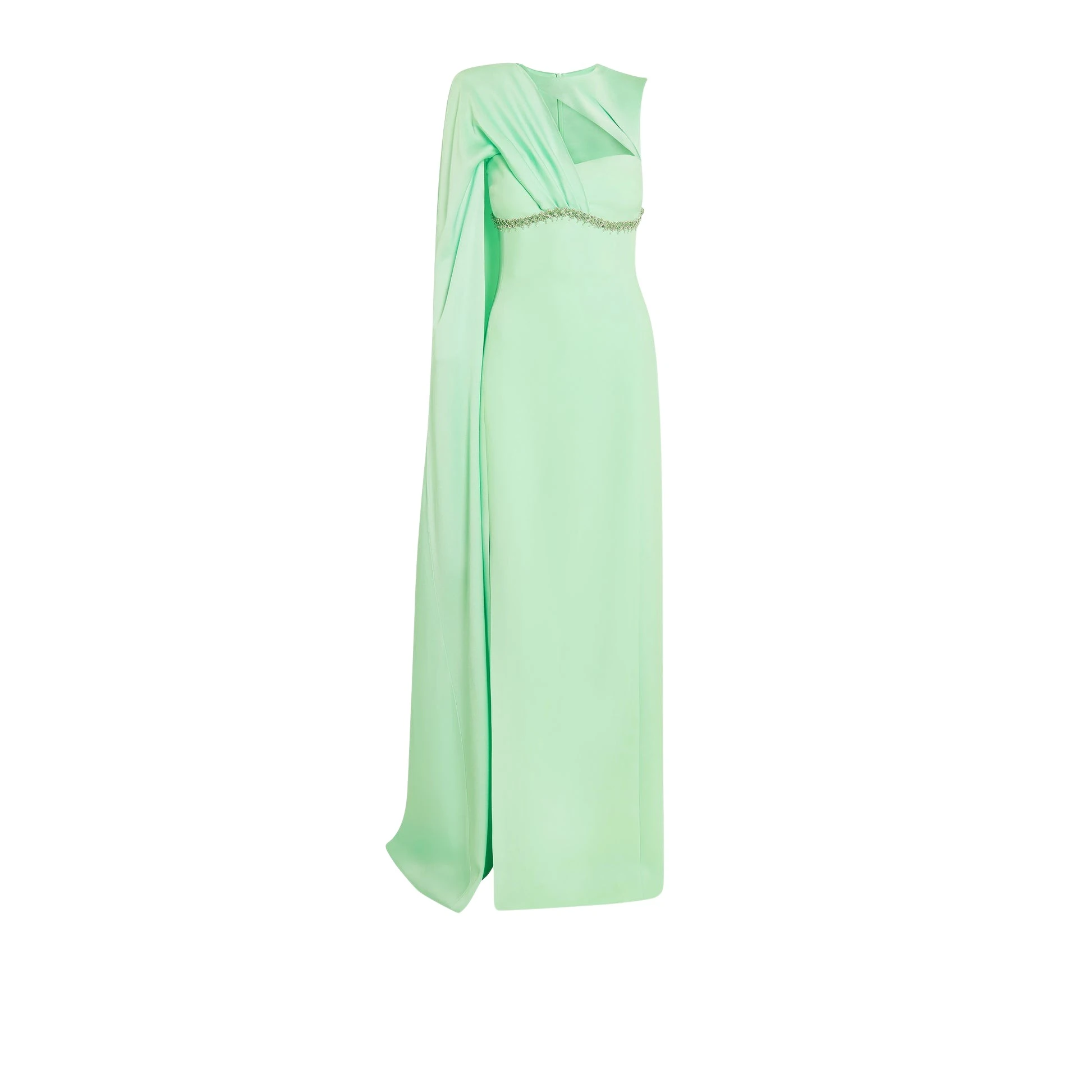 Safiyaa Rotha Brook Green Long Dress80803 nobg Safiyaa Rotha Brook Green Long Dress80803 nobg