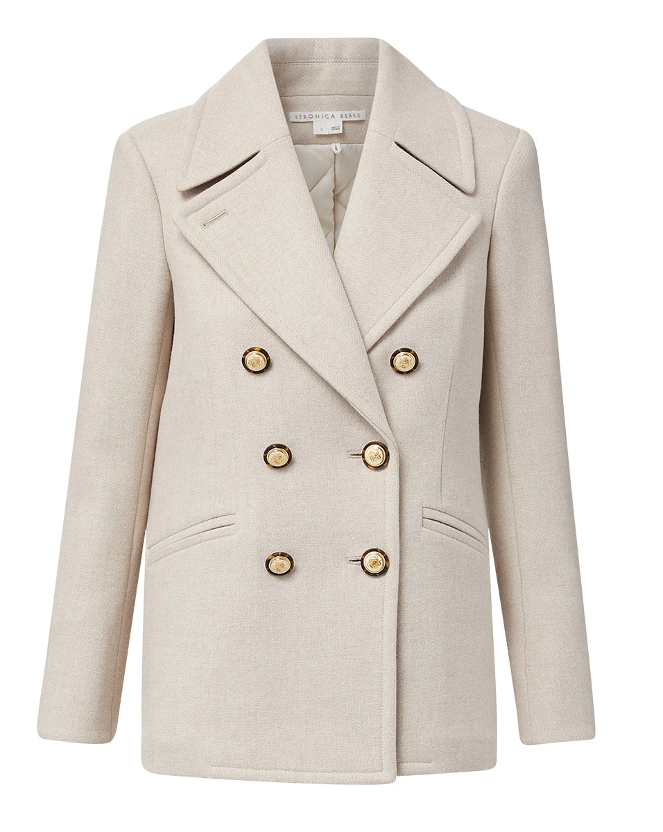 Veronica Beard Amira Wool-Blend Dickey Coat Veronica Beard Coats