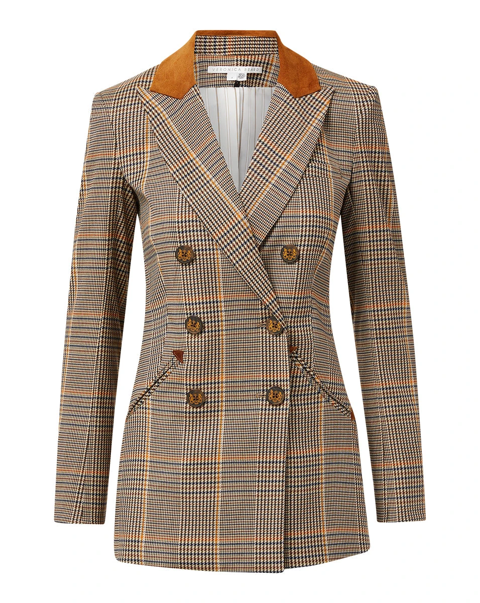Veronica Beard Elvana Plaid Dickey Jacket Veronica Beard Jackets