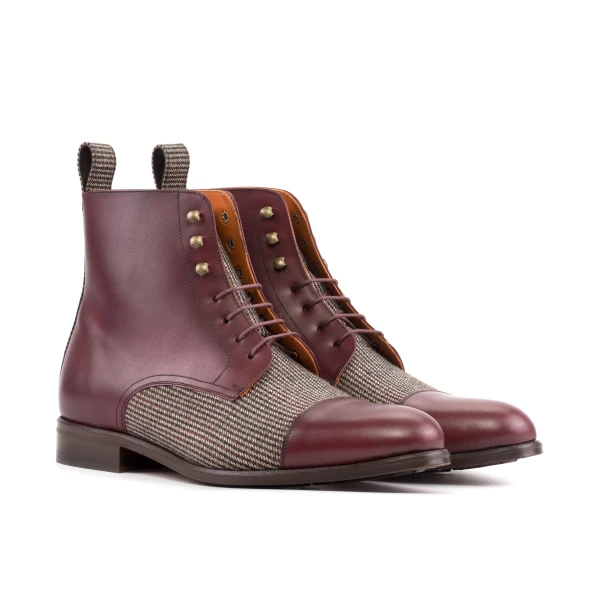  Luxury Handbags By You Jumper Boot – Brown and Burgundy Sartorial and Box Calf