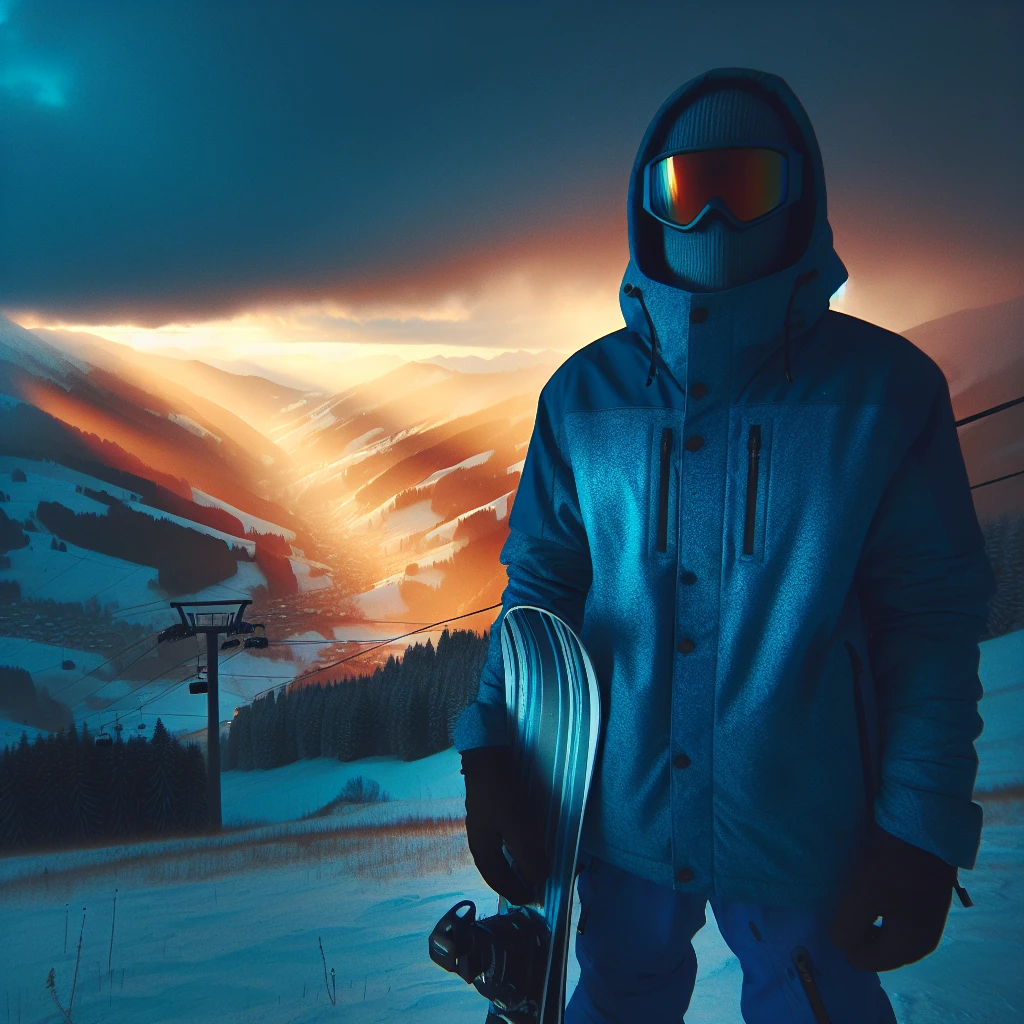 what color ski pants with blue jacket