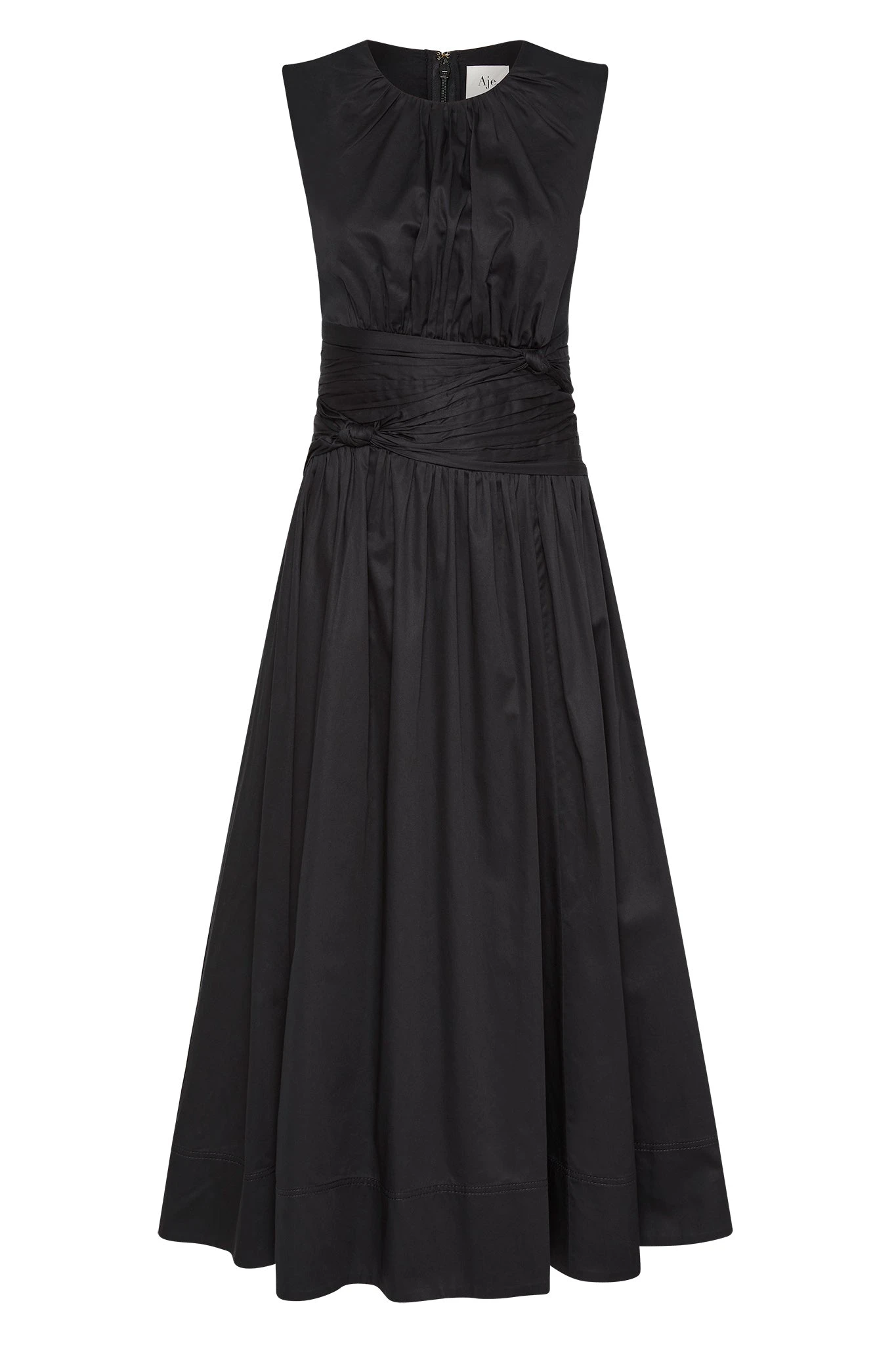 Aje-Agatha-Knot-Waist-Midi-Dress Aje Ivory dress