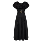 Aje-Alma-Bubble-Frill-Midi-Dress Aje Black dress