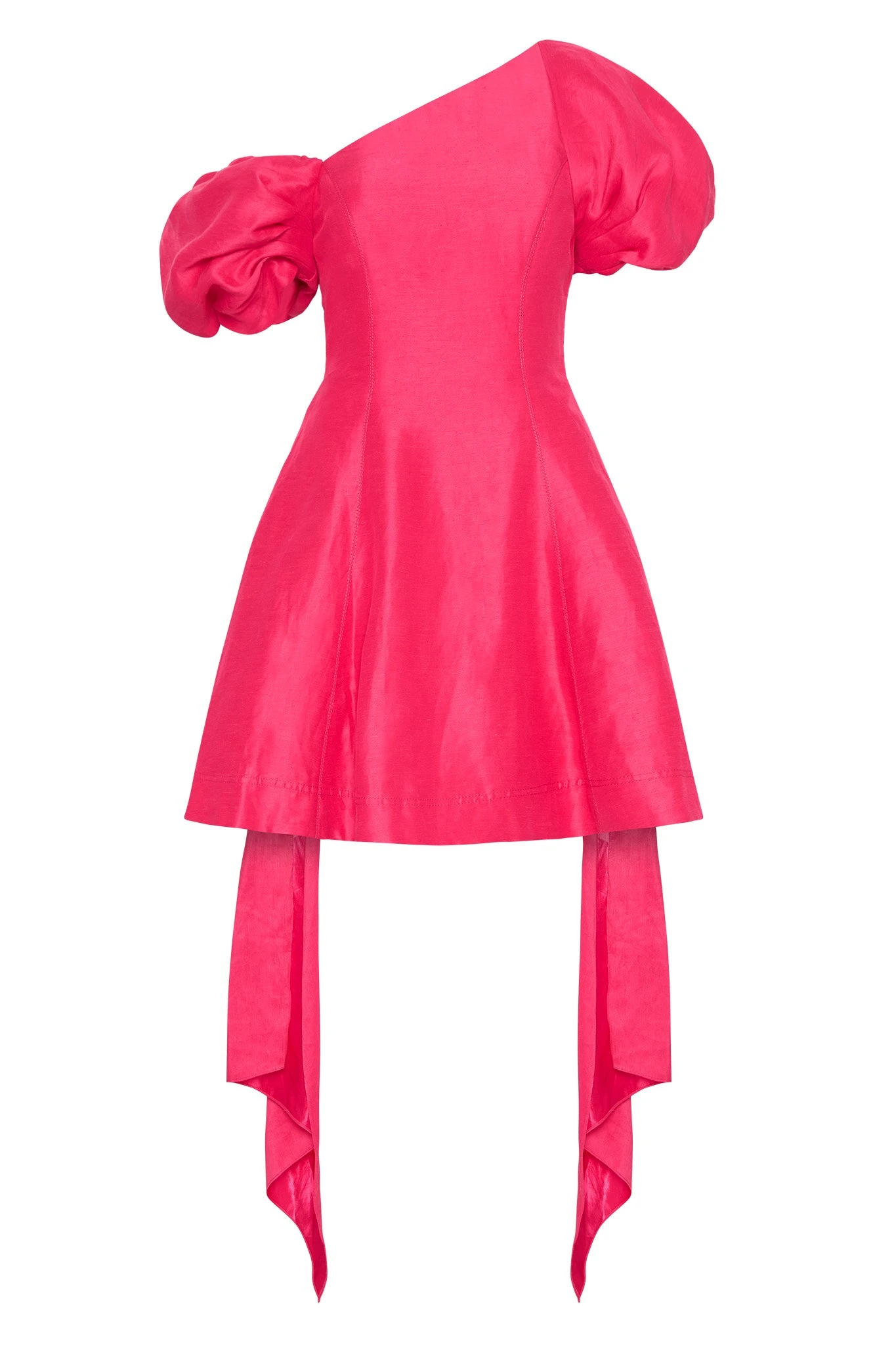 Aje-Arista-Tulip-Sleeve-Mini-Dress Aje Red dress