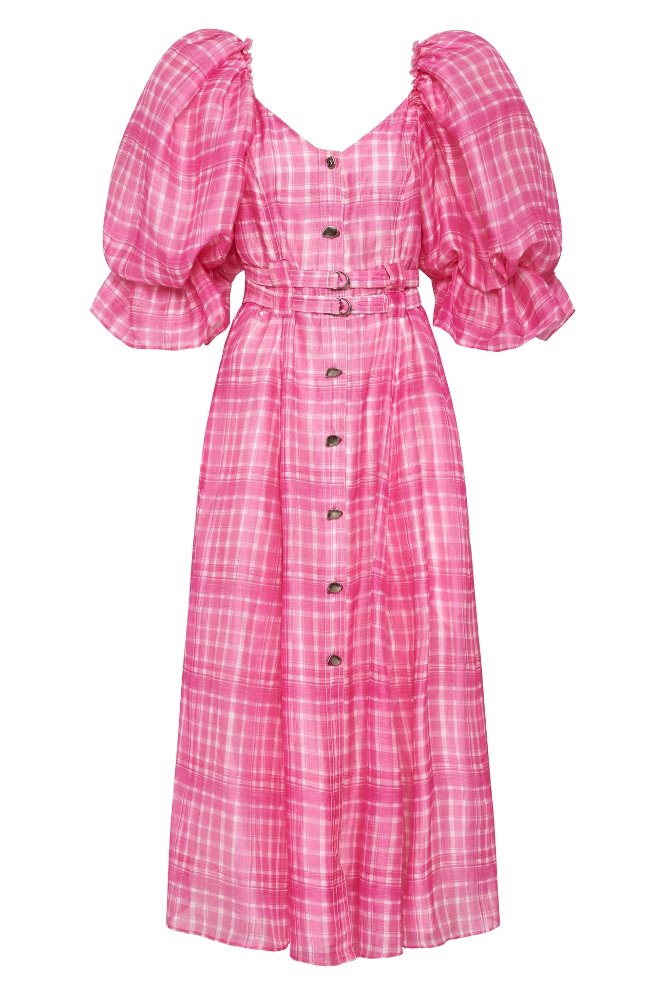 Aje-Bungalow-Puff-Sleeve-Dress Aje Pink dress