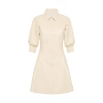 Aje-Claire-Pearl-Mini-Dress Aje Brown dress