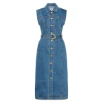 Aje-Darcie-Denim-Midi-Dress Aje Blue dress