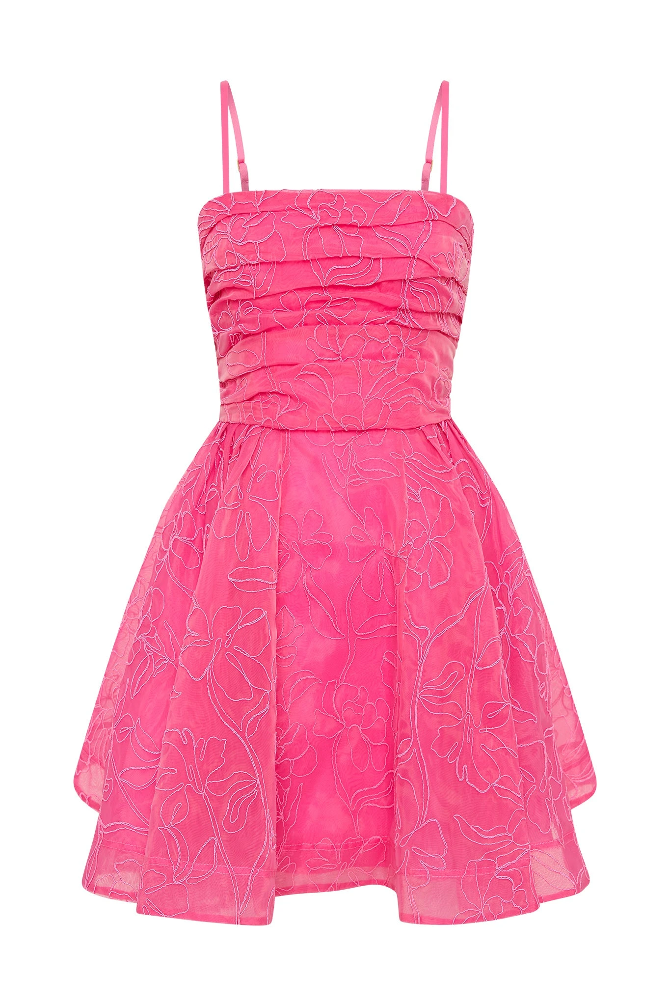 Aje-Evangeline-Cornelli-Mini-Dress Aje Pink dress
