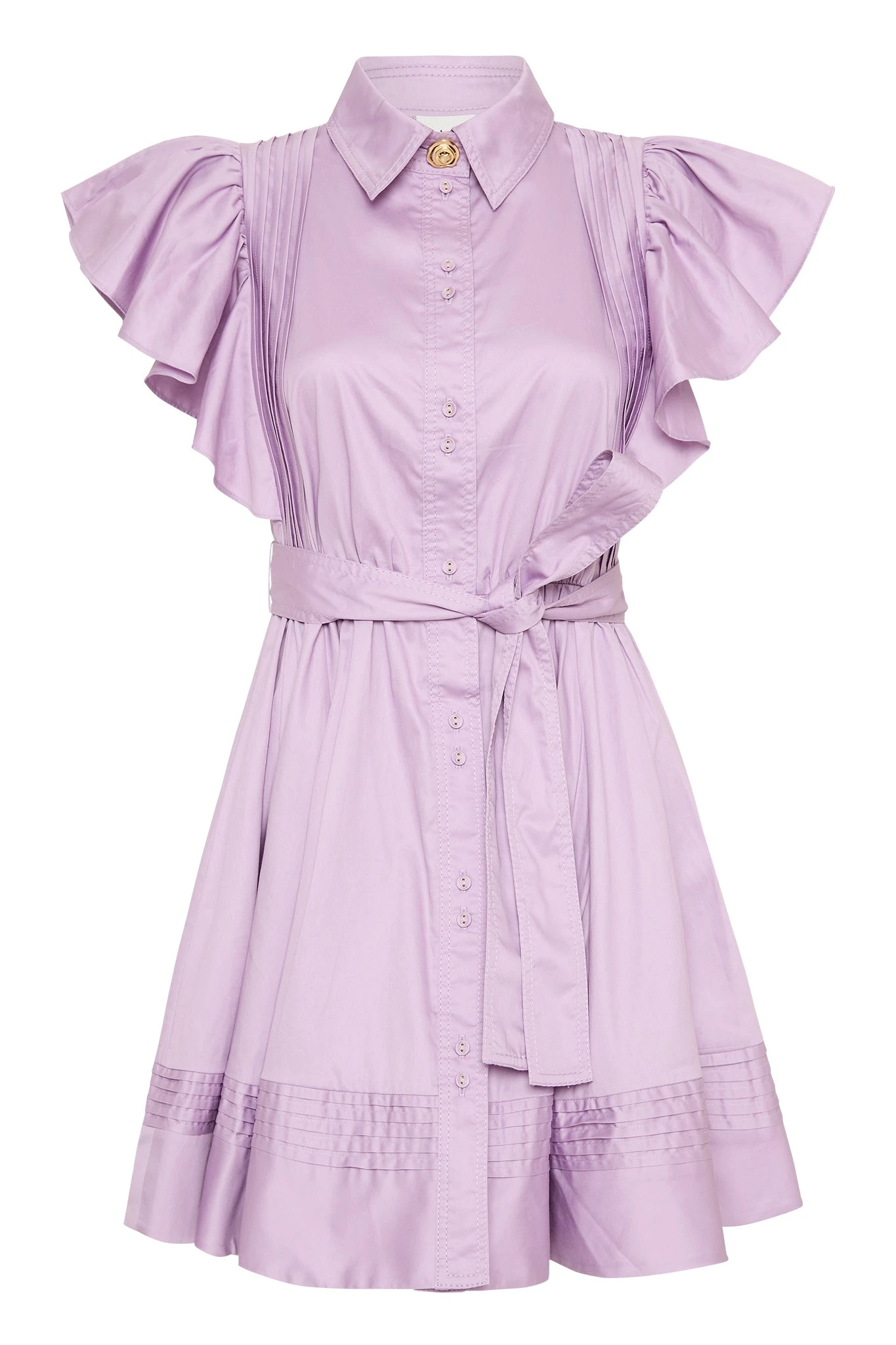 Aje-Kindred-Frill-Mini-Dress Aje Purple dress